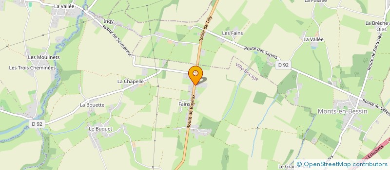 localisation de l'entreprise MADAME AMELIE FINEL  VILLY-BOCAGE