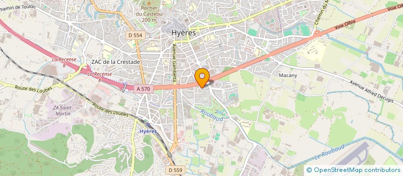 localisation de l'entreprise MADAME AMELIE FLACHON  HYERES