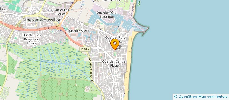 localisation de l'entreprise MADAME AMELIE FONTAINE  CANET-EN-ROUSSILLON