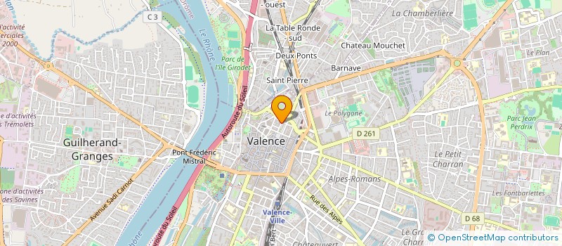 localisation de l'entreprise MADAME AMELIE FORGET  VALENCE
