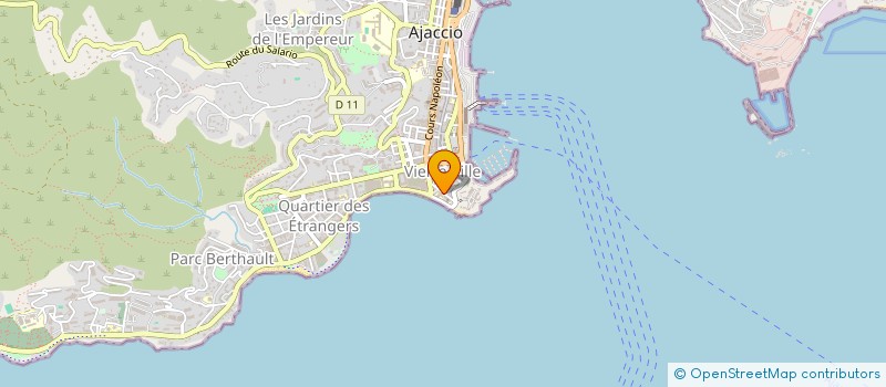 localisation de l'entreprise MADAME AMELIE FOUCAULT à AJACCIO