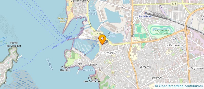 localisation de l'entreprise MADAME AMELIE FOUGERAY  SAINT-MALO