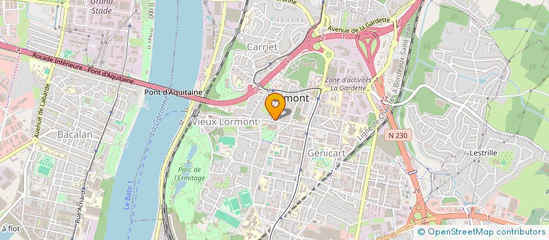 localisation de l'entreprise MADAME AMELIE FOURNIER  LORMONT