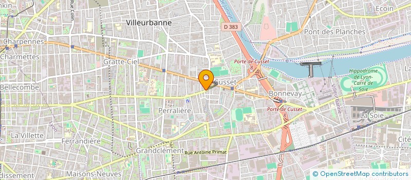 localisation de l'entreprise MADAME AMELIE FOURNIER  VILLEURBANNE