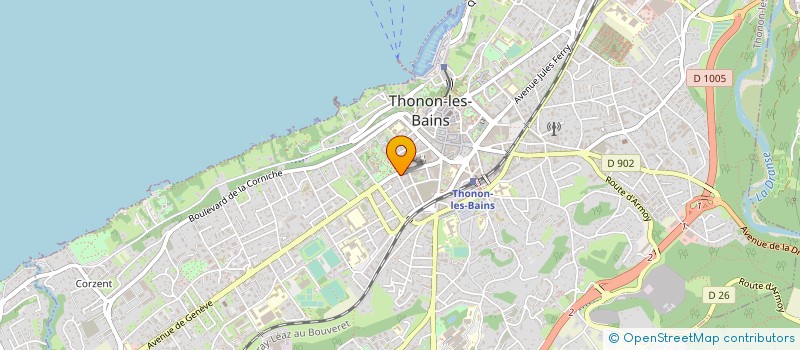 localisation de l'entreprise MADAME AMELIE FRASZCZAK à THONON-LES-BAINS
