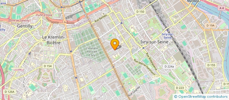 localisation de l'entreprise MADAME AMELIE FURFARO  IVRY-SUR-SEINE