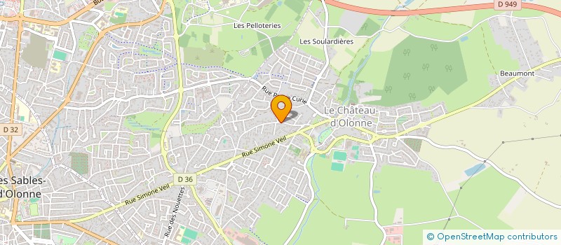 localisation de l'entreprise MADAME AMELIE GABORY à LES SABLES D'OLONNE