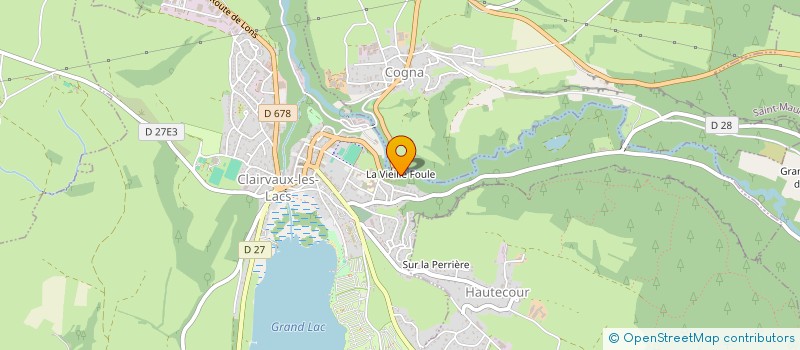 localisation de l'entreprise MADAME AMELIE GAMBIER à CLAIRVAUX-LES-LACS