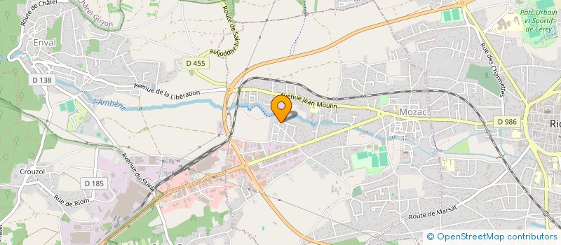 localisation de l'entreprise MADAME AMELIE GANDRILLE  MOZAC