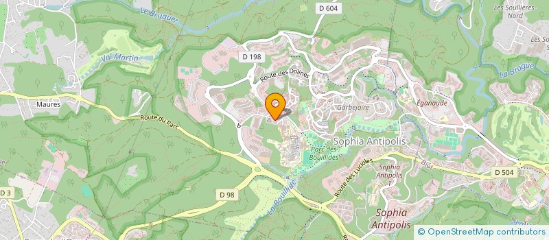 localisation de l'entreprise MADAME AMELIE GARNIER  VALBONNE