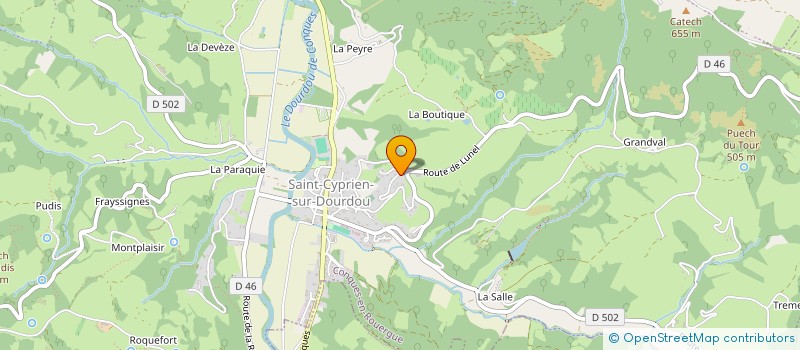 localisation de l'entreprise MADAME AMELIE GAUDY à CONQUES-EN-ROUERGUE