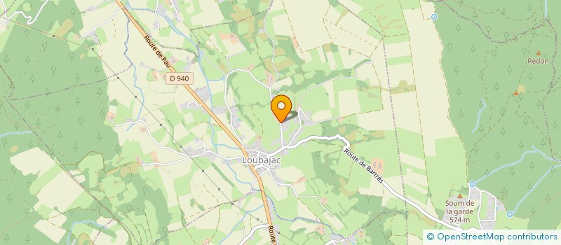 localisation de l'entreprise MADAME AMELIE GAUZE  LOUBAJAC