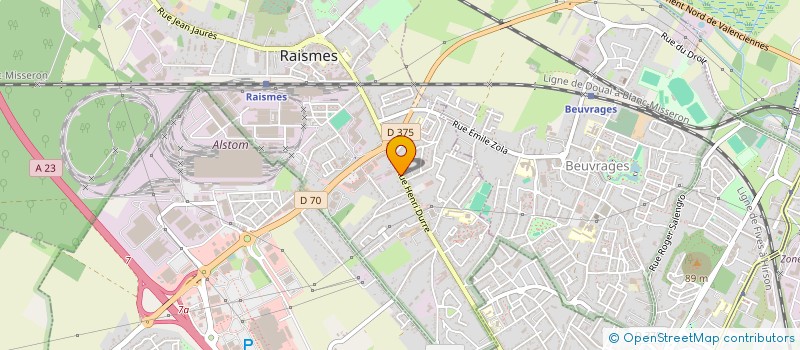 localisation de l'entreprise MADAME AMELIE GEMMATI  RAISMES