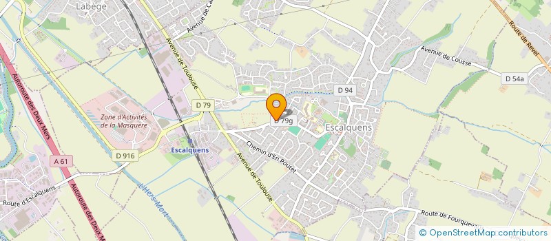 localisation de l'entreprise MADAME AMELIE GICQUEL  ESCALQUENS