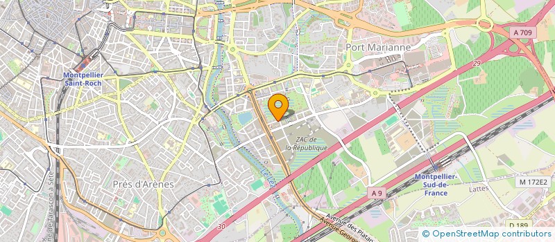 localisation de l'entreprise MADAME AMELIE GINEPRO à MONTPELLIER