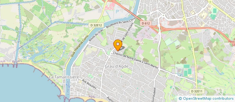 localisation de l'entreprise MADAME AMELIE GIRARD  AGDE