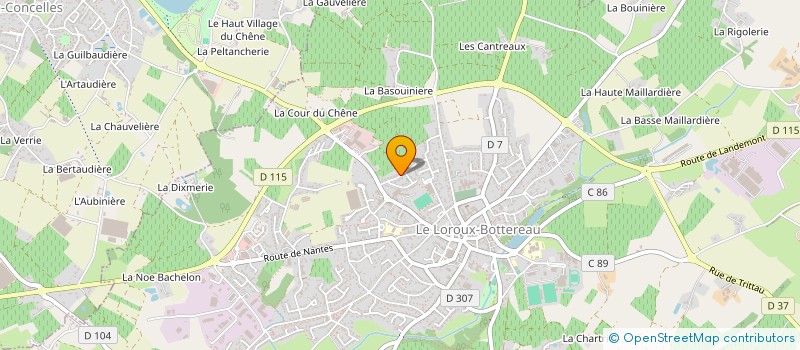 localisation de l'entreprise MADAME AMELIE GIZARD  LE LANDREAU