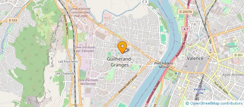 localisation de l'entreprise MADAME AMELIE GOUY  GUILHERAND-GRANGES