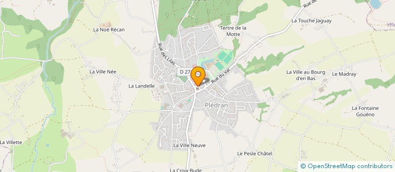 localisation de l'entreprise MADAME AMELIE GRONDIN  PLEDRAN