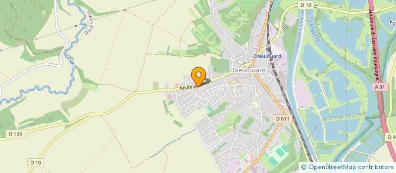 localisation de l'entreprise MADAME AMELIE GROSJEAN  DIEULOUARD