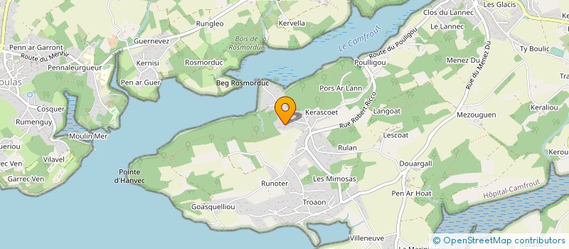 localisation de l'entreprise MADAME AMELIE GROSSELIN  HOPITAL-CAMFROUT