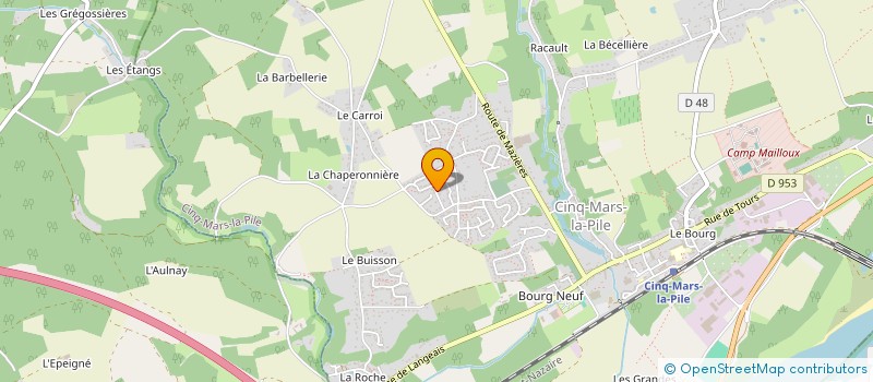 localisation de l'entreprise MADAME AMELIE GROSZEK  CINQ-MARS-LA-PILE