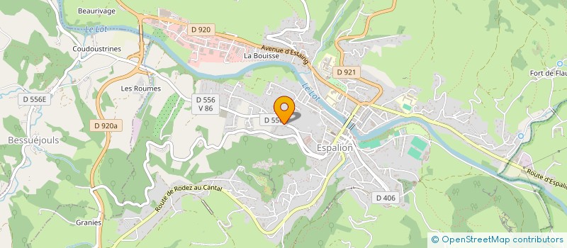 localisation de l'entreprise MADAME AMELIE GROUSSAC à ESPALION