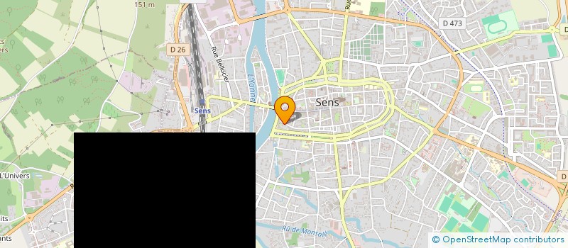 localisation de l'entreprise MADAME AMELIE GUERICOLAS  SENS