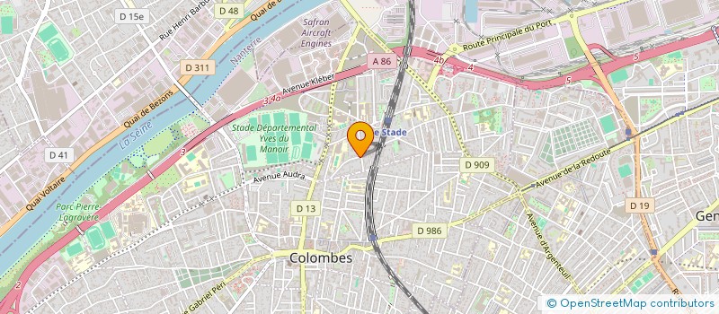 localisation de l'entreprise MADAME AMELIE GUERIN à COLOMBES