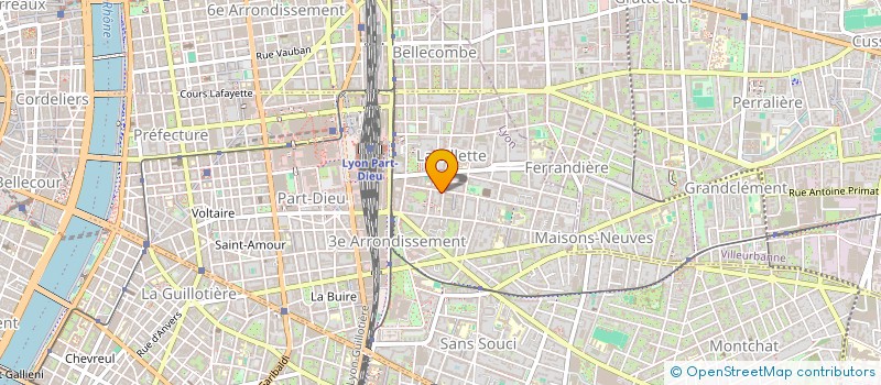 localisation de l'entreprise MADAME AMELIE GUIRETTE  LYON