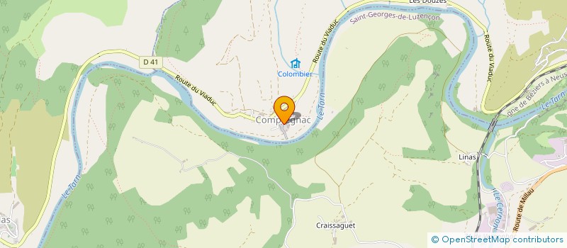 localisation de l'entreprise MADAME AMELIE GUITTARD  COMPREGNAC