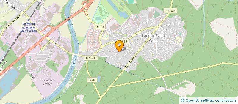 localisation de l'entreprise MADAME AMELIE GUTIERREZ  LACROIX-SAINT-OUEN