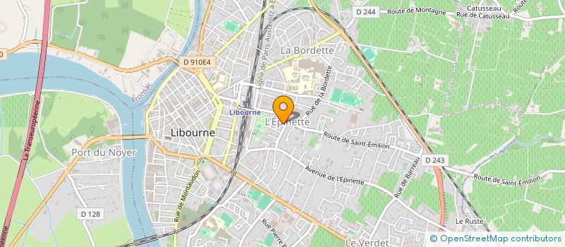 localisation de l'entreprise MADAME AMELIE HENNETTE  LIBOURNE