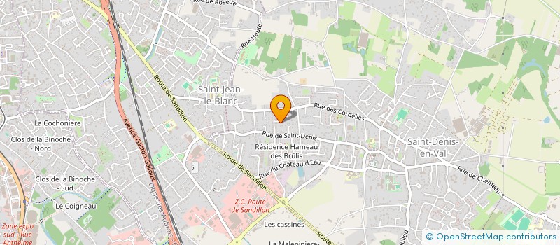 localisation de l'entreprise MADAME AMELIE HENRIOT à SAINT-DENIS-EN-VAL