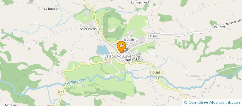 localisation de l'entreprise MADAME AMELIE HENRY  LA TOUR-D'AUVERGNE