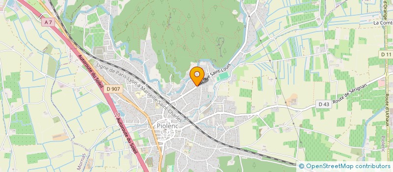 localisation de l'entreprise MADAME AMELIE HERLEDER  PIOLENC