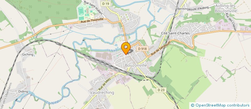 localisation de l'entreprise MADAME AMELIE HUENTZ  BOUZONVILLE