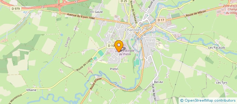 localisation de l'entreprise MADAME AMELIE JACQUET  CHAROLLES