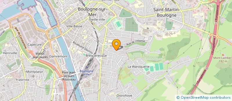 localisation de l'entreprise MADAME AMELIE JANEQUIN  BOULOGNE-SUR-MER