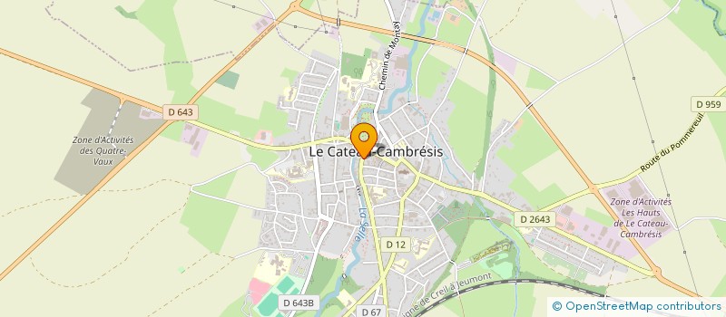 localisation de l'entreprise MADAME AMELIE JANOT à LE CATEAU-CAMBRESIS