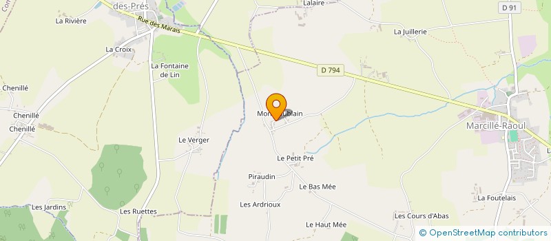 localisation de l'entreprise MADAME AMELIE JENOUVRIER à MARCILLE-RAOUL