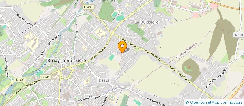 localisation de l'entreprise MADAME AMELIE JOLY  BRUAY-LA-BUISSIERE