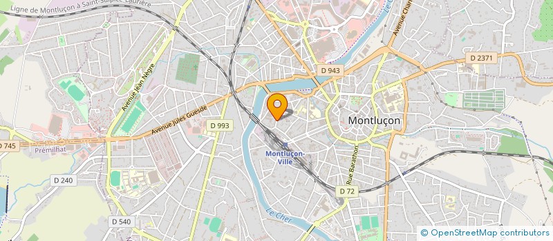 localisation de l'entreprise MADAME AMELIE JOUCHOUX  MONTLUCON