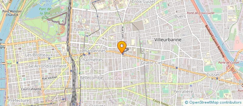 localisation de l'entreprise MADAME AMELIE JUHEL  VILLEURBANNE