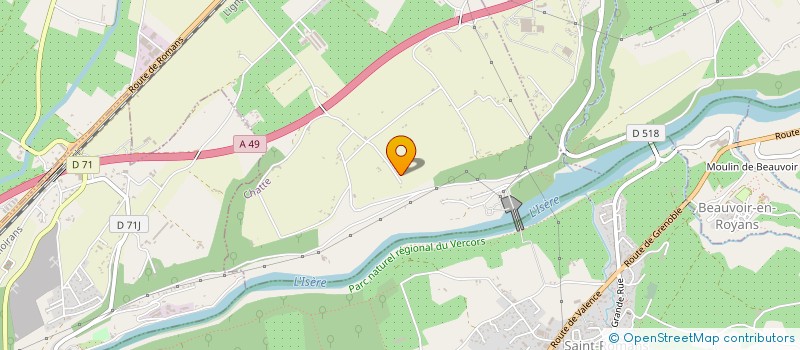 localisation de l'entreprise MADAME AMELIE JULLIN  SAINT-VERAND