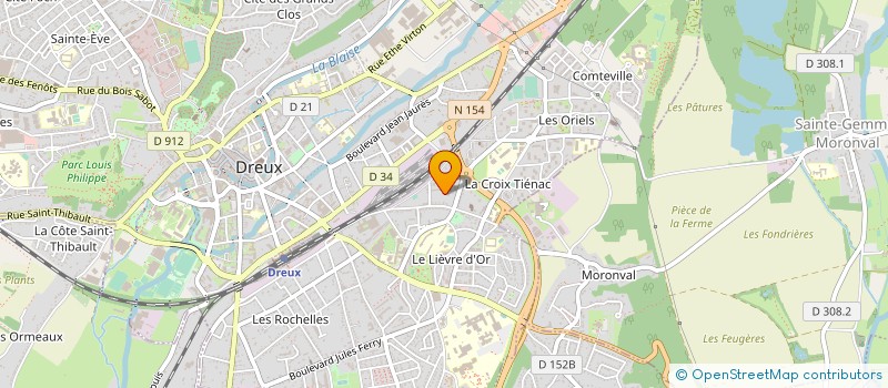 localisation de l'entreprise MADAME AMELIE KERVRAN à DREUX
