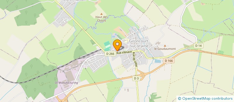 localisation de l'entreprise MADAME AMELIE KISLIG à GIRONCOURT-SUR-VRAINE