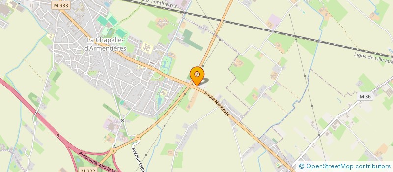 localisation de l'entreprise MADAME AMELIE LABAERE  LA CHAPELLE-D'ARMENTIERES