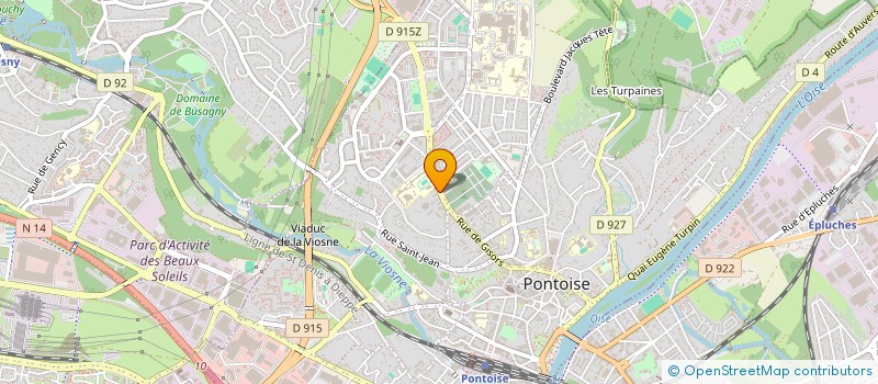 localisation de l'entreprise MADAME AMELIE LABORDE  PONTOISE