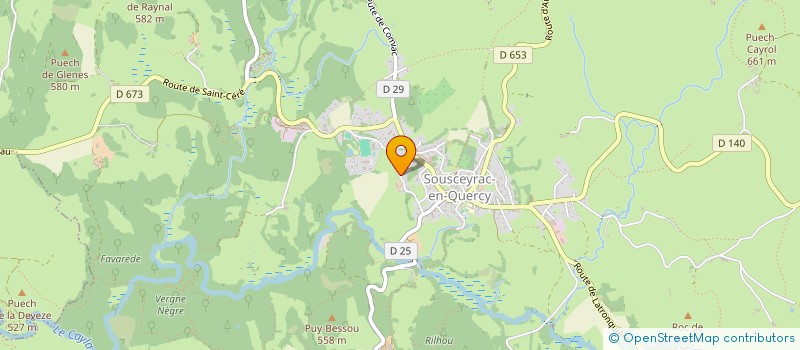 localisation de l'entreprise MADAME AMELIE LAFAGE  SOUSCEYRAC-EN-QUERCY